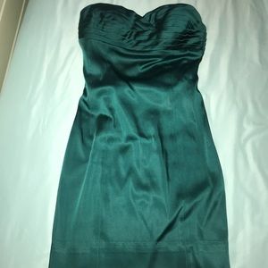 Betsey Johnson Evening Collection Teal satin dress